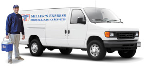 Miller’s Express Medical Logistics Services Van